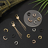 16Pcs 4 Colors 304 Stainless Steel Huggie Hoop Earrings Findings STAS-WR0001-15-4