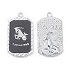 Alloy Twelve Constellations Series Big Pendants PALLOY-O107-01P-10-2