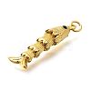 Brass Micro Pave Cubic Zirconia Pendants KK-R217-01G-09-2