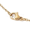 Baroque Natural Keshi Pearl Teardrop Pendant 304 Stainless Steel Cable Chain Necklaces for Women NJEW-JN05757-5