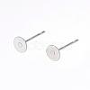 Tarnish Resistant 304 Stainless Steel Stud Earring Findings STAS-D448-088P-5mm-1