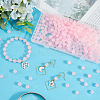 3 Strands Baking Paint Imitation Jade Glass Round Bead Strands DGLA-PA0001-01B-3