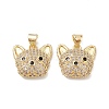 Brass Micro Pave Cubic Zirconia Pendants KK-M240-10F-1
