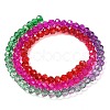 Transparent Painted Glass Beads Strands DGLA-A034-T4mm-A24-5