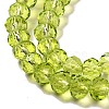 Transparent Baking Paint Glass Beads Strands DGLA-A034-T6mm-D05-3