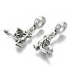 Tibetan Style Alloy European Dangle Charms X-MPDL-N039-011-2