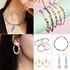 14 Strands 14 Colors Flat Round Handmade Polymer Clay Beads CLAY-SZ0001-14-7