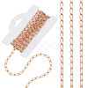 Stainless Steel Enamel Curb Chains CHS-WH0009-07G-03-1