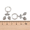 316 Surgical Stainless Strawberry Hoop Earrings EJEW-C160-11B-3