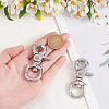 2Pcs Stainless Steel Swivel Clasps STAS-DC0015-60-3