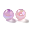UV Plating Iridescent Acrylic Beads X-MACR-D032-04-2