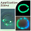 100Pcs Synthetic Luminous Stone Beads Strands G-SP0001-44A-7