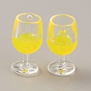 Transparent Resin Pendants RESI-WH0026-48E-1