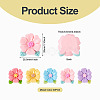 20pcs Opaque Resin Cabochons RESI-TADJ0001-08D-4
