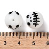 Halloween Themed Baking Paint Glass Beads Strands LAMP-L078-001A-4