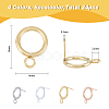 24Pcs 4 Colors 304 Stainless Steel Stud Earring Findings STAS-FH0001-64-2