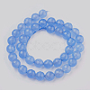 Natural Malaysia Jade Beads Strands G-K288-8mm-12-2