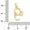 Brass Micro Pave Clear Cubic Zirconia Pendants CU-CBA7939-01G-G-3