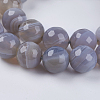 Natural Striped Agate/Banded Agate Beads Strands X-G-G581-10mm-09-3