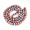 Baking Paint Glass Beads Strands DGLA-N003-10mm-A03-2