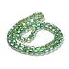 Electroplate Glass Beads Strands EGLA-D030-19K-2