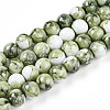 Baking Paint Glass Beads Strands DGLA-N003-10mm-C06-1