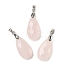 Natural Rose Quartz Pendants G-L614-D03-P02-1