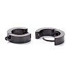 304 Stainless Steel Huggie Hoop Earrings Findings Ion Plating(IP) STAS-I167-01B-EB-2