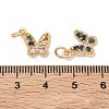 SHEGRACE Brass Pave Clear Cubic Zirconia Pendants XGRQ3Q351-628G-3