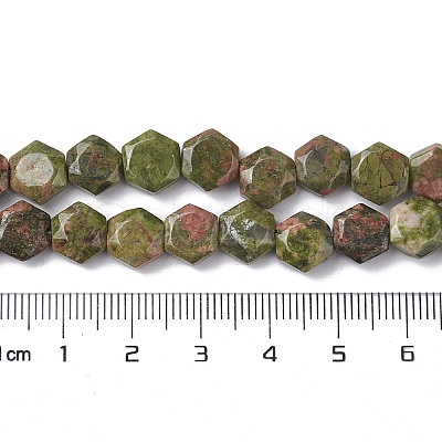 Natural Unakite Beads Strands G-K359-C15-01-1