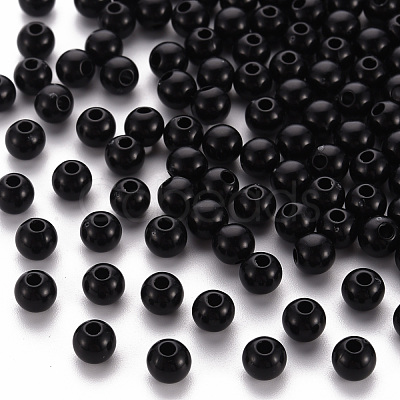 Opaque Acrylic Beads MACR-S370-C6mm-S002-1