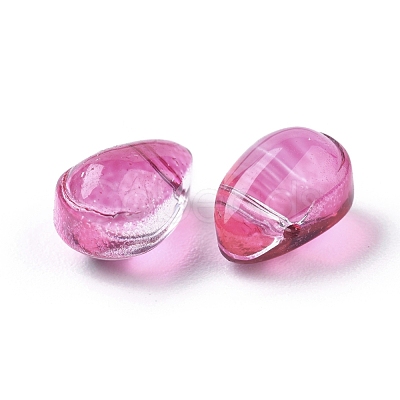 Transparent Glass Charms GLAA-L027-L04-1