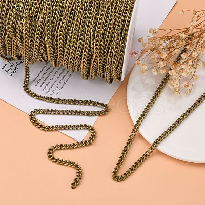 Iron Cuban Link Chains CH-R013-7x5.5mm-AB-NF-1