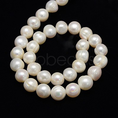 Natural Cultured Freshwater Pearl Beads Strands PEAR-L001-B-07-01-1
