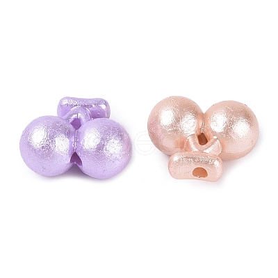 Textured Opaque Acrylic Beads OACR-N160-13-1