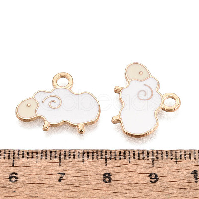 Alloy Enamel Pendants X-ENAM-R059-08A-RS-1