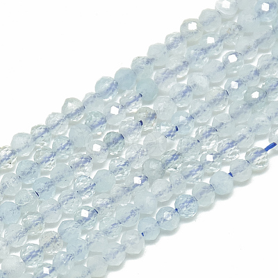 Natural Aquamarine Beads Strands G-S300-31-2mm-1