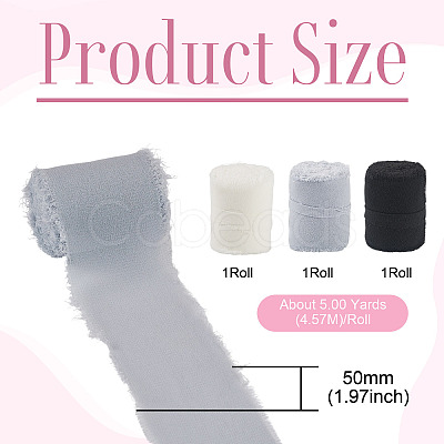 3 Rolls 3 Colors Polyester Ribbon OCOR-TA0003-28C-1