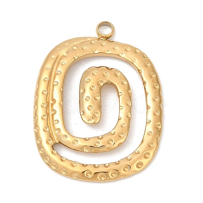 304 Stainless Steel Pendants STAS-C121-45F-G-1