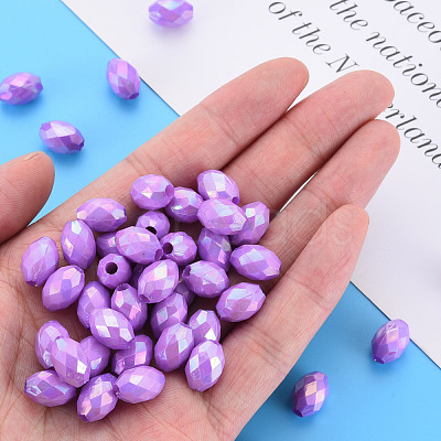 Opaque Acrylic Beads TACR-S153-32I-04-1
