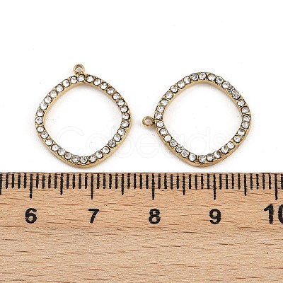 304 Stainless Steel Rhinestone Pendants STAS-Z154-03G-03-1