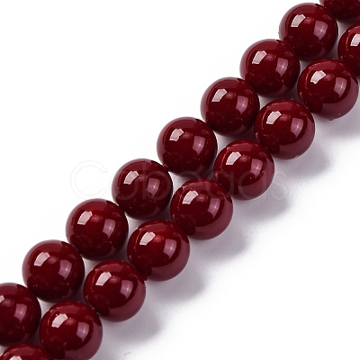 Baking Paint Glass Beads GLAA-Z010-01E-1