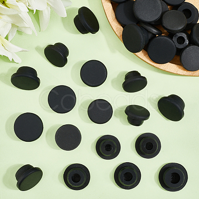 30Pcs 5 Styles Silicone Hole Plugs AJEW-GF0011-63D-1