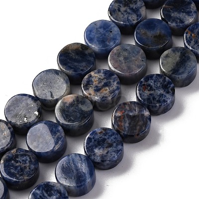 Natural Sodalite Beads Strands G-C159-B10-01-1