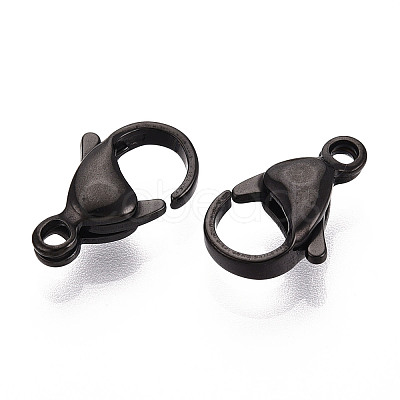 304 Stainless Steel Lobster Claw Clasps LS-STAS-T065-15mm-34B-1
