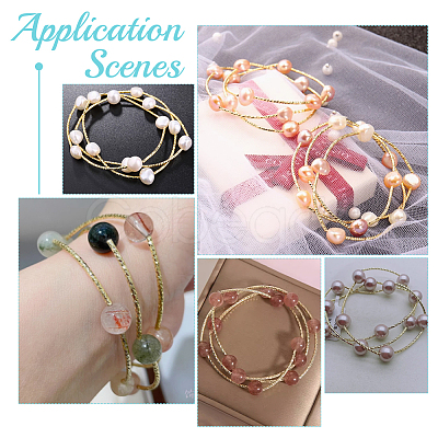 60Pcs 2 Colors Brass Curved Tube Beads KK-UN0004-25-1