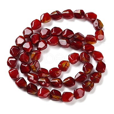 Handmade Gold Sand Lampwork Beads Strands LAMP-U001-01D-1