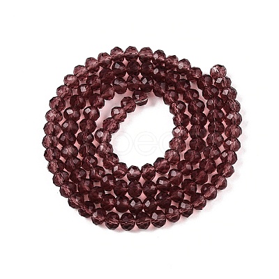 Transparent Glass Beads Strands X-GLAA-R135-2mm-18-1
