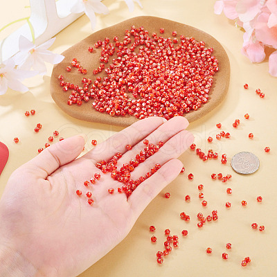 Picasso Baking Paint Glass Seed Beads SEED-TA0001-62H-1