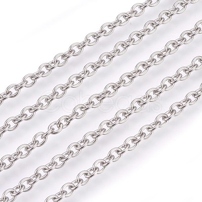 Tarnish Resistant 304 Stainless Steel Cable Chains CHS-L017-09D-1